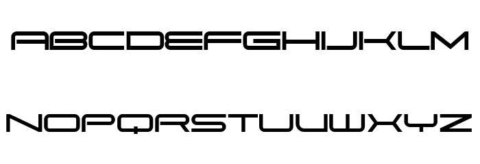 Pitviper Extended Regular Font LOWERCASE