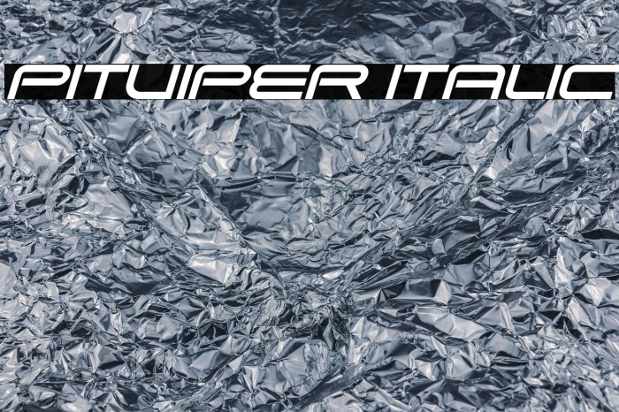 Pitviper Italic Example 1