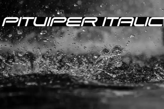 Pitviper Italic Font examples