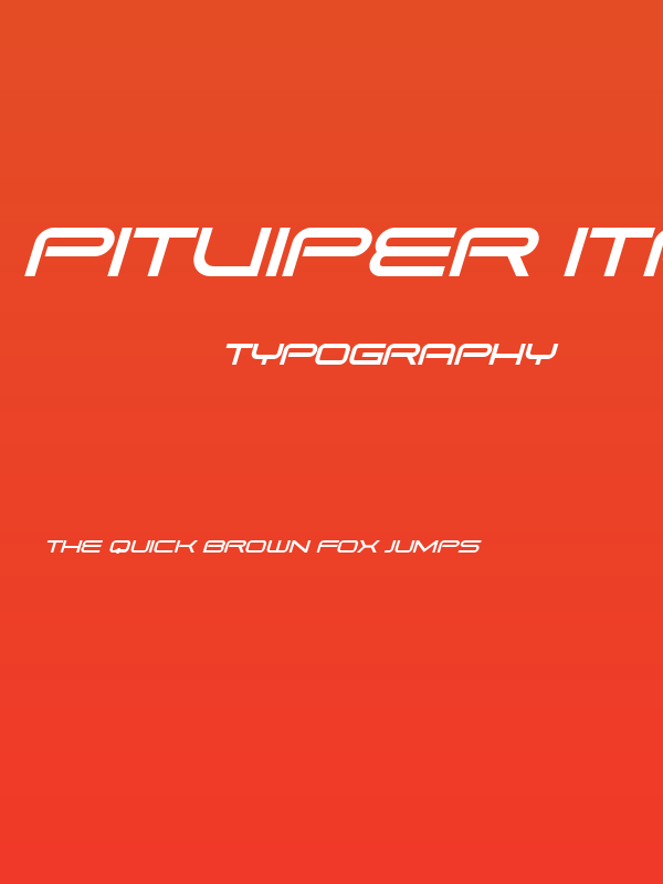 Pitviper Italic Poster