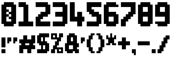 Pix Riddim Regular Font OTHER CHARS