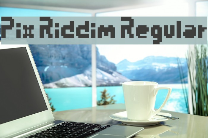 Pix Riddim Regular Font examples