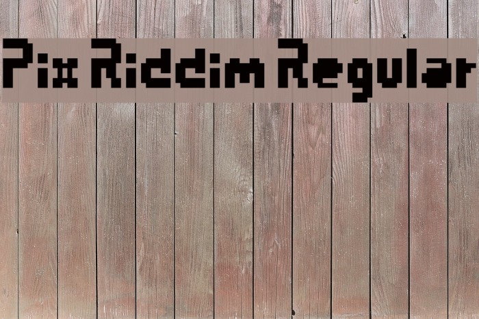 Pix Riddim Regular Font examples