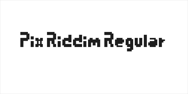 Pix Riddim Regular Logo