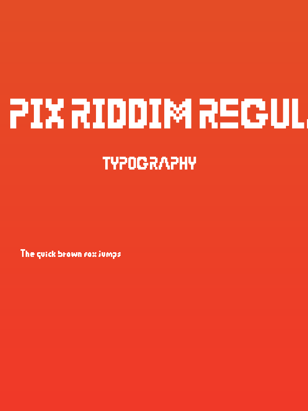 Pix Riddim Regular Poster