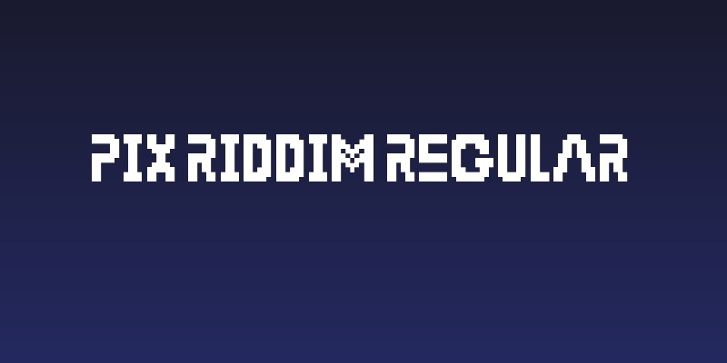 Pix Riddim Regular Social Header