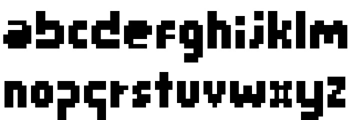 Pix Riddim Regular Font LOWERCASE