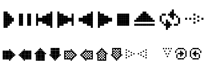 PixArrows Font OTHER CHARS