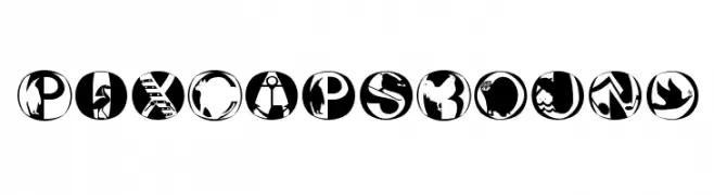 PixCapsRound  Descarca Fonturi Gratis