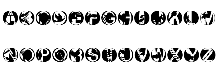 PixCapsRound Font LOWERCASE