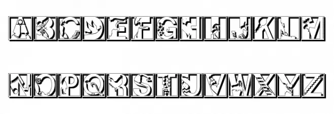 PixCapsShadow Шрифта ВЕРХНИЙ