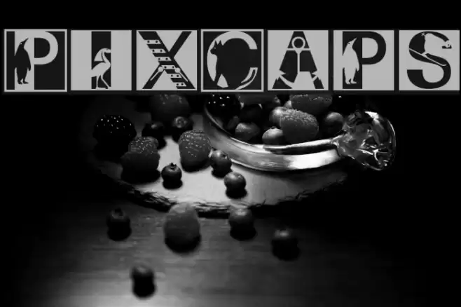 PixCaps Font examples