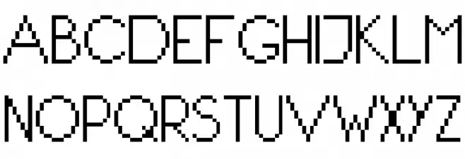 PixIdeal Font Litere mari