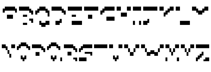PixIllegible Font LOWERCASE