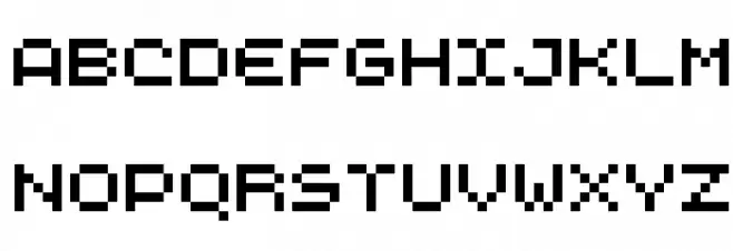 PixL Schriftart Groß