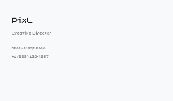 PixL Business Card