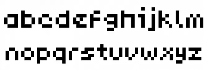 PixL Шрифта строчной