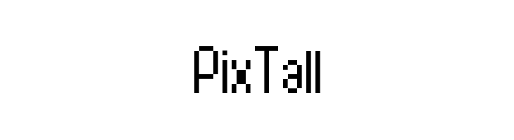 PixTall  Frei Schriftart Herunterladen