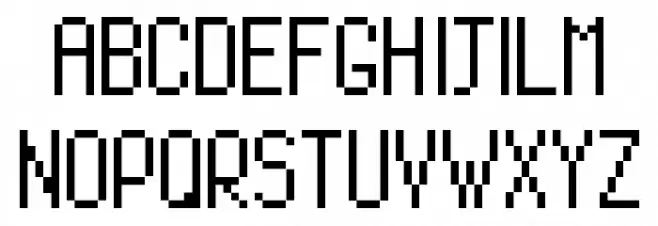 PixTall Schriftart Groß