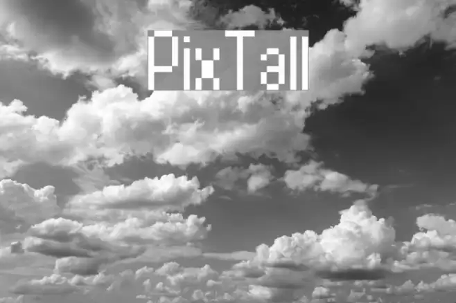 PixTall Font examples