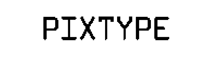 PixType  Frei Schriftart Herunterladen