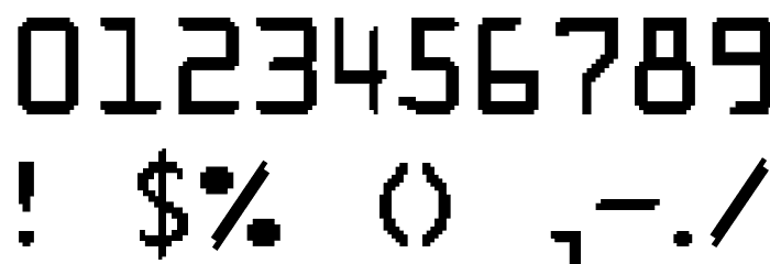 PixType Font OTHER CHARS
