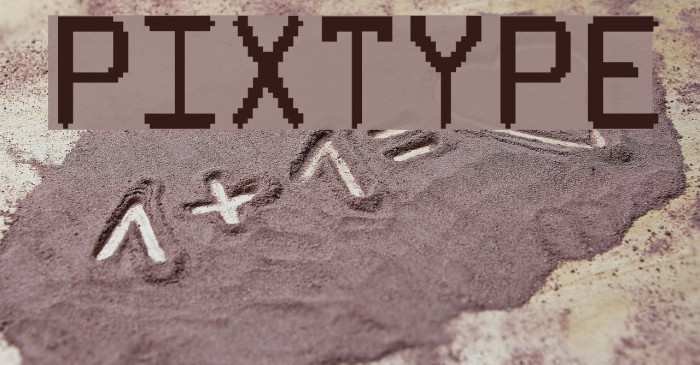 PixType Font examples