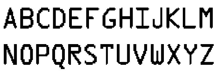 PixType Font LOWERCASE