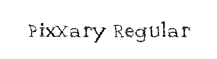 PixXary Regular  नि: शुल्क फ़ॉन्ट्स डाउनलोड