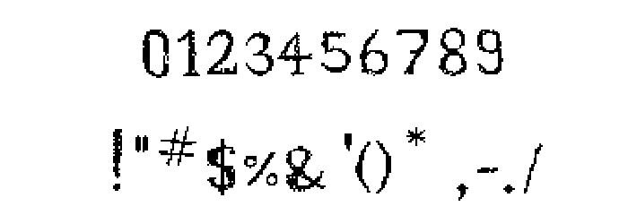PixXary Regular Font OTHER CHARS