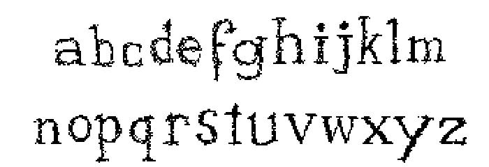 PixXary Regular Font LOWERCASE