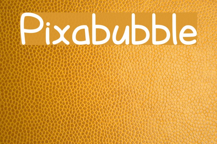Pixabubble Font examples