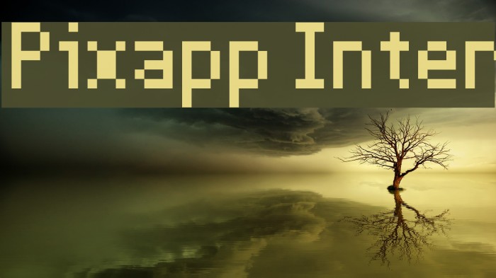 Pixapp Inter Font examples