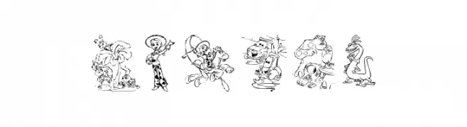 Pixar 1  フリーフォントのダウンロード