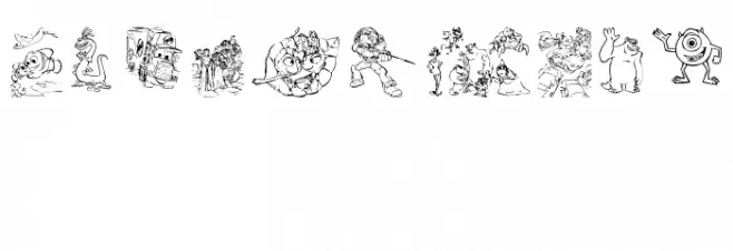 Pixar 1 Font OTHER CHARS