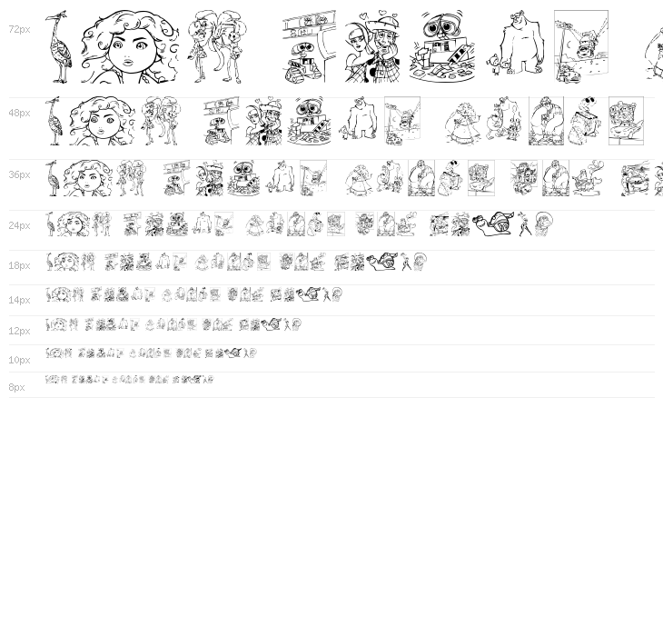 Pixar family 2 Waterfall