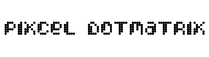 Pixcel DotMatrix  Fuentes Gratis Descargar