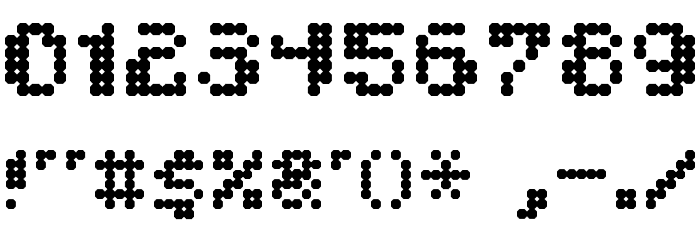 Pixcel DotMatrix Font OTHER CHARS