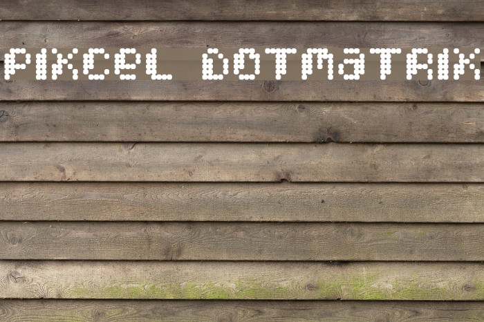 Pixcel DotMatrix Font examples
