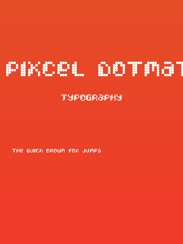 Pixcel DotMatrix Poster