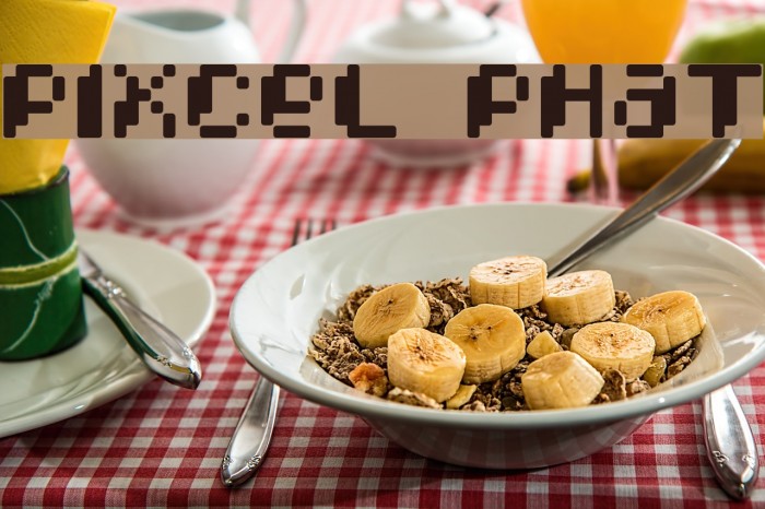 Pixcel Phat Font examples