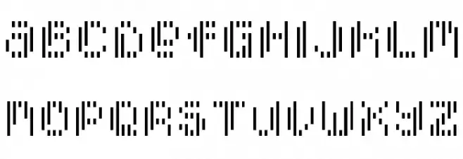 Pixcel Vertical Scan Polices MINUSCULES