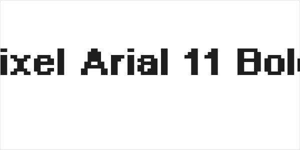Pixel Arial 11 Bold Logo