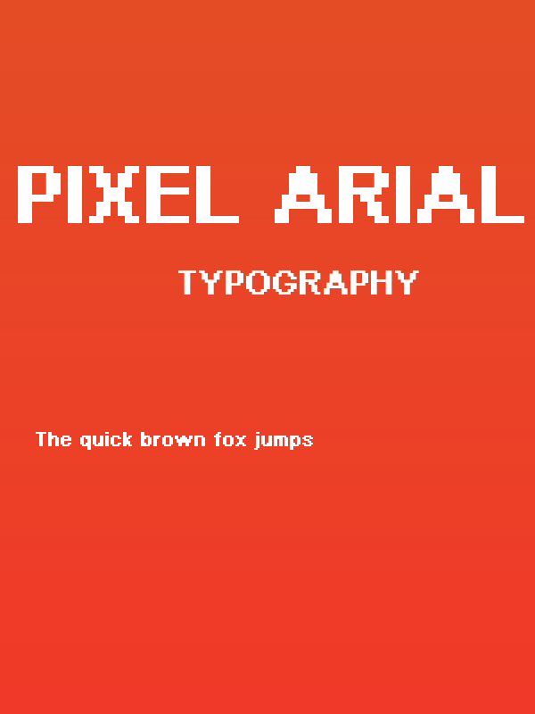 Pixel Arial 11 Bold Poster
