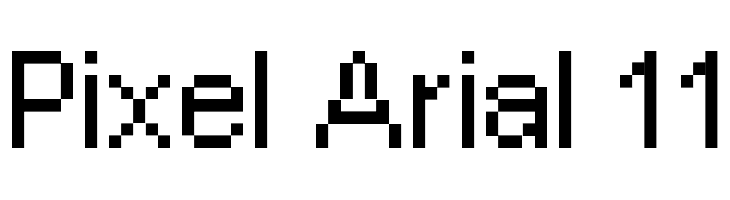 Pixel Arial 11  Free Fonts Download