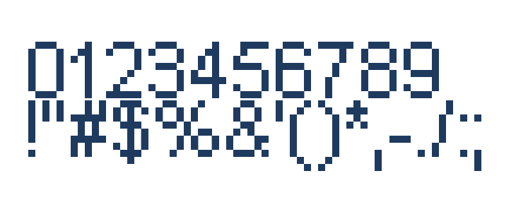 Pixel Arial 11 Other Characters