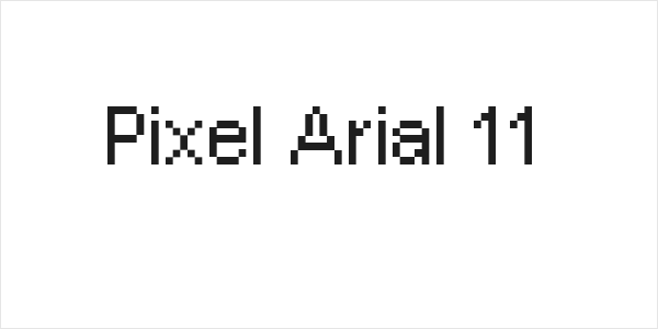 Pixel Arial 11 Logo