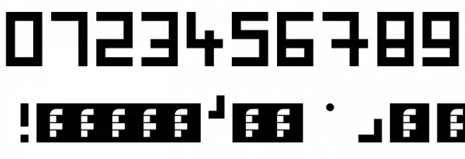 Pixel-Art Regular Font OTHER CHARS