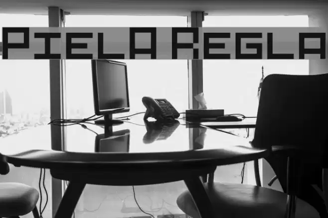 Pixel-Art Regular Font examples