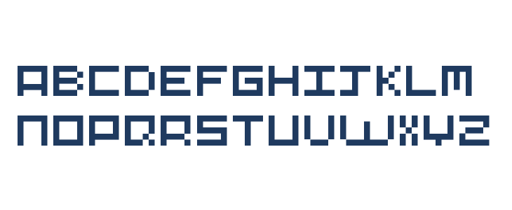 Pixel-Art Regular Lowercase